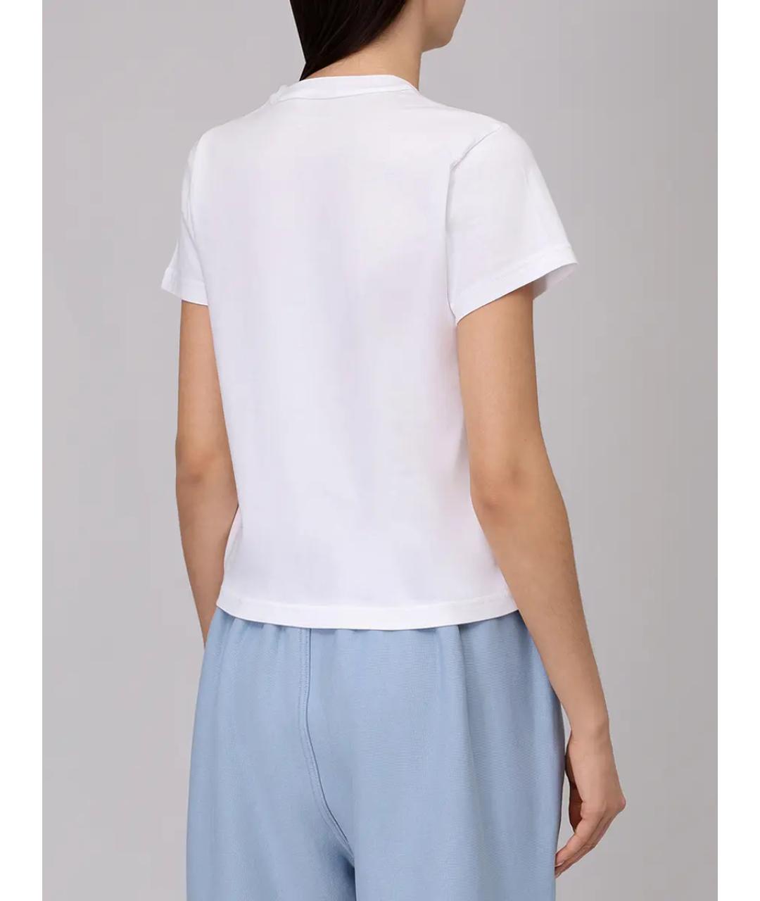 ALEXANDER WANG Белая хлопковая футболка, фото 3