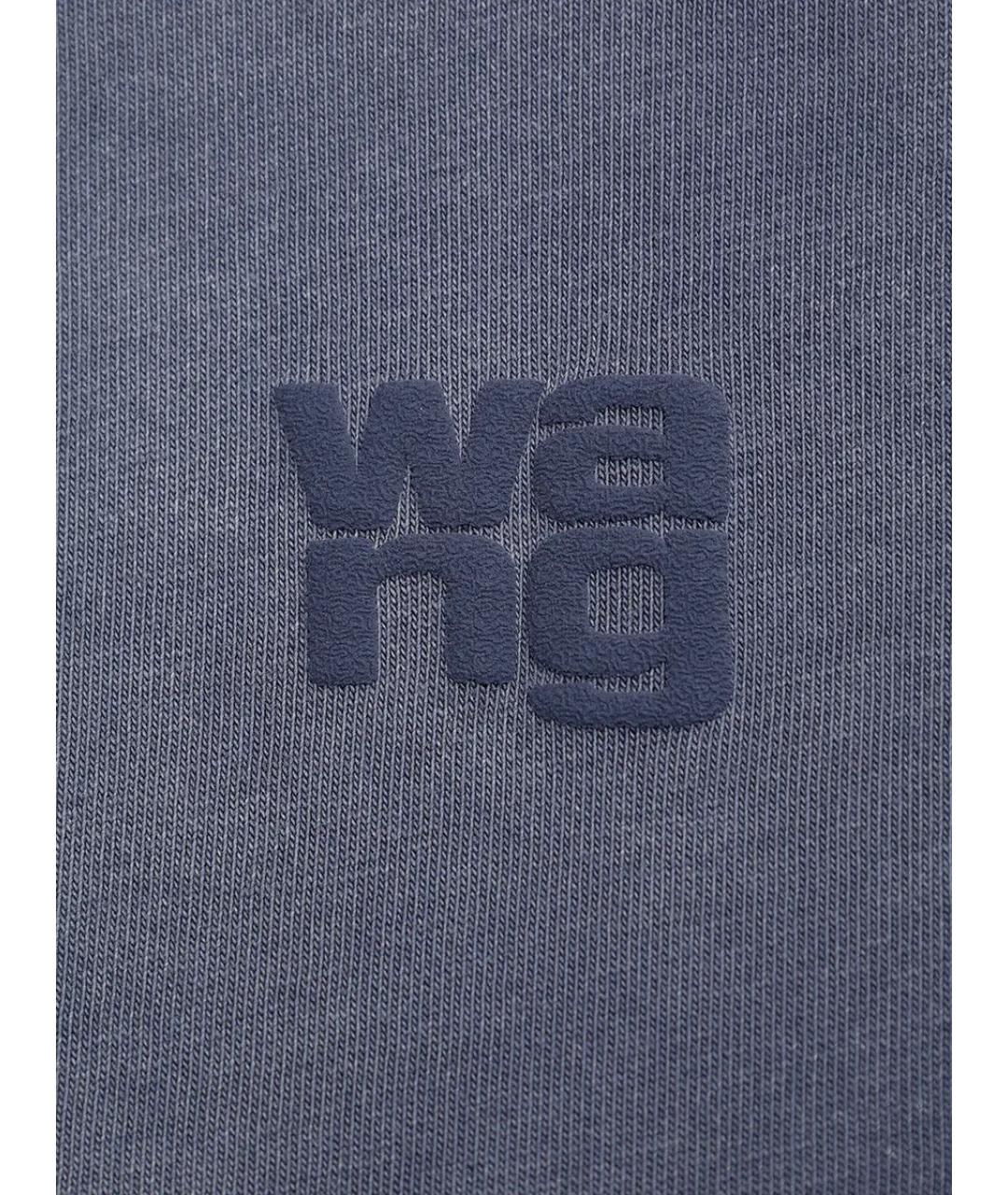 ALEXANDER WANG Голубая хлопковая футболка, фото 6