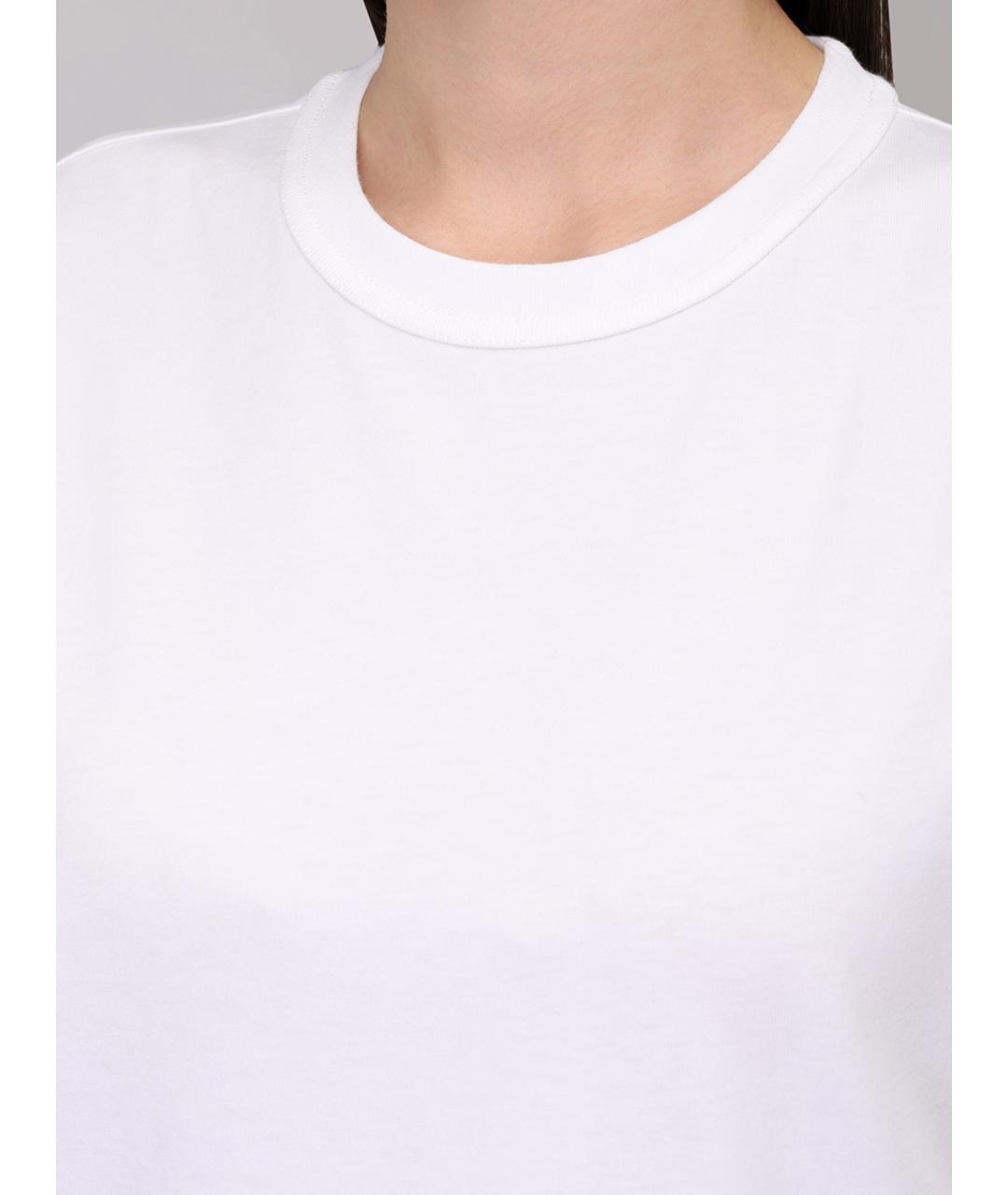 ALEXANDER WANG Белая хлопковая футболка, фото 5