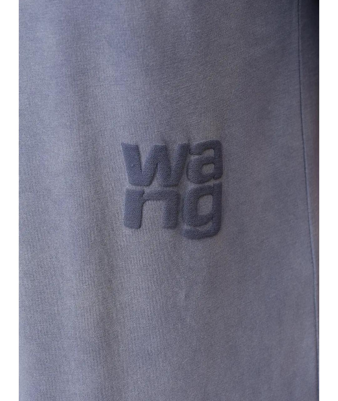 ALEXANDER WANG Голубая хлопковая футболка, фото 6