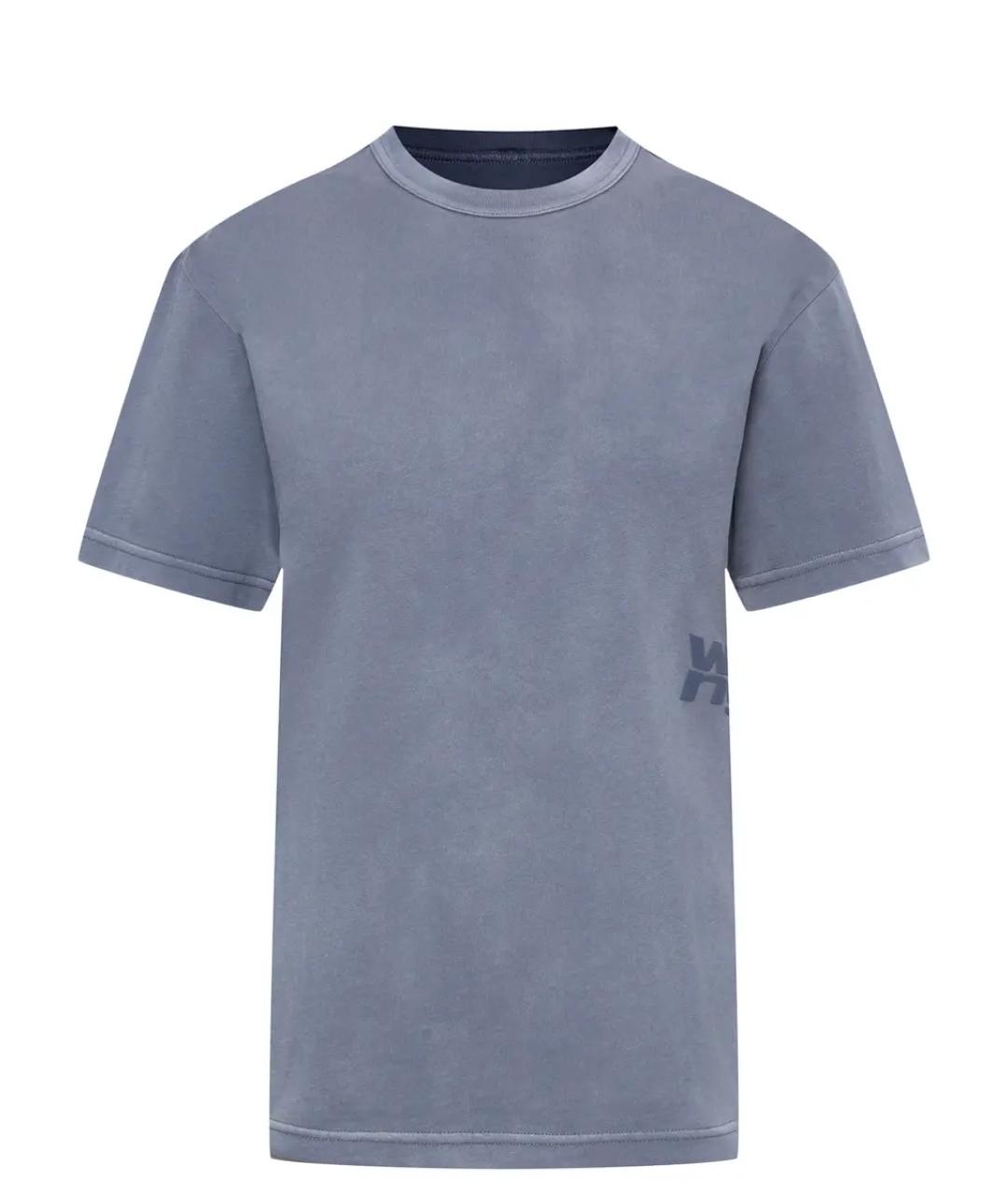 ALEXANDER WANG Голубая хлопковая футболка, фото 1