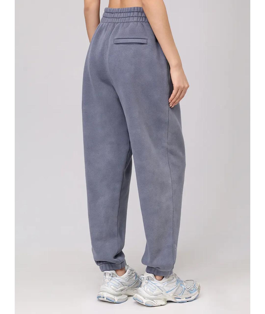 ALEXANDER WANG Голубые хлопковые спортивные брюки и шорты, фото 3