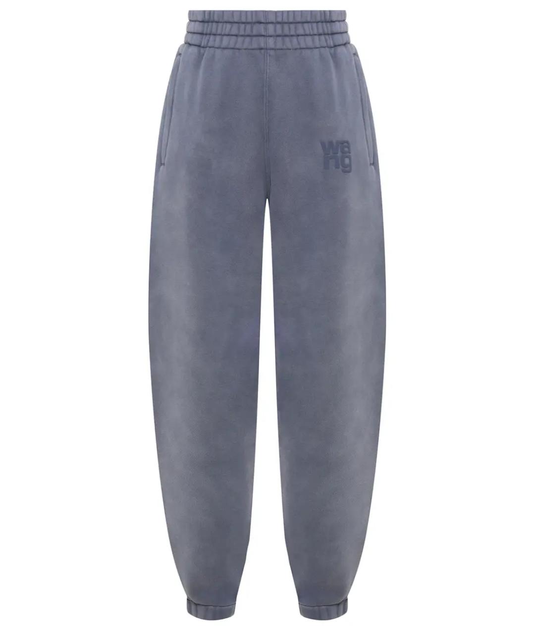 ALEXANDER WANG Голубые хлопковые спортивные брюки и шорты, фото 1