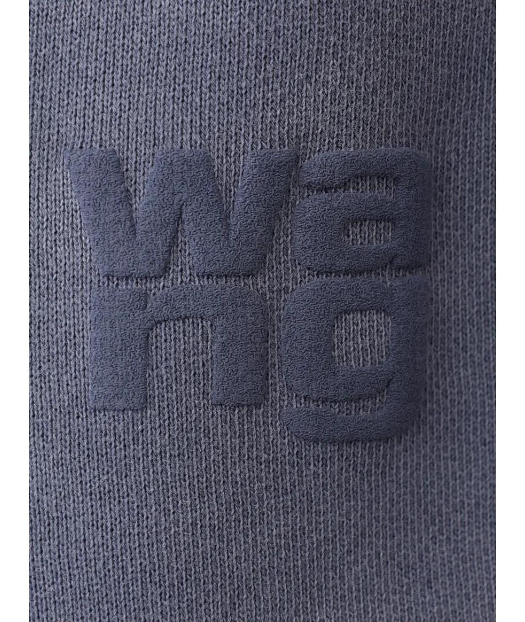 ALEXANDER WANG Голубые хлопковые спортивные брюки и шорты, фото 6