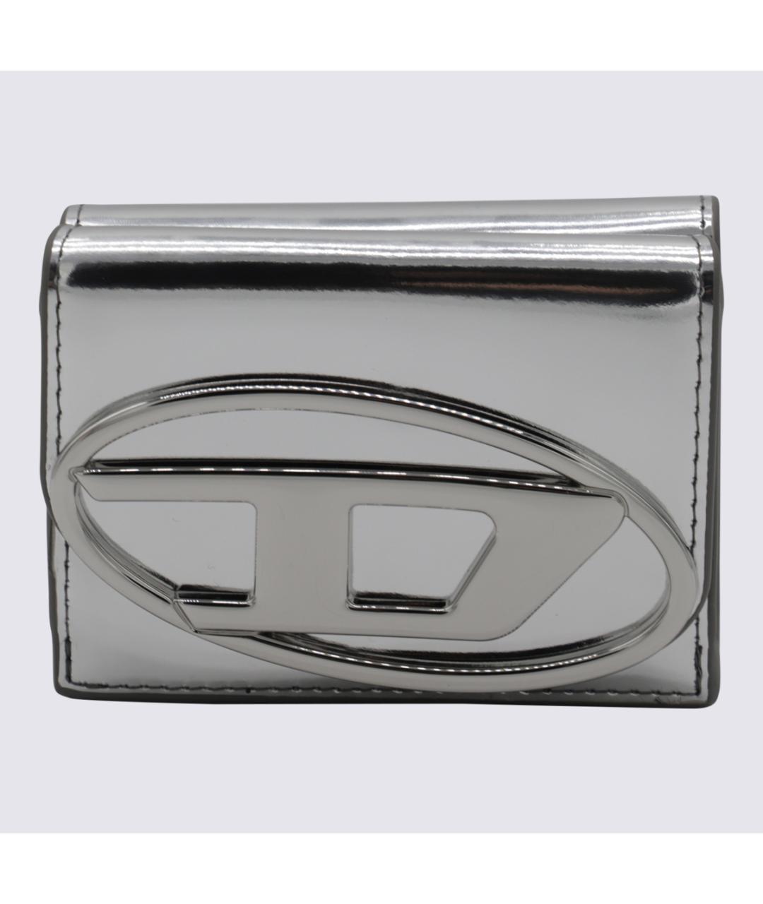 DIESEL Серебрянный кошелек из искусственной кожи, фото 3