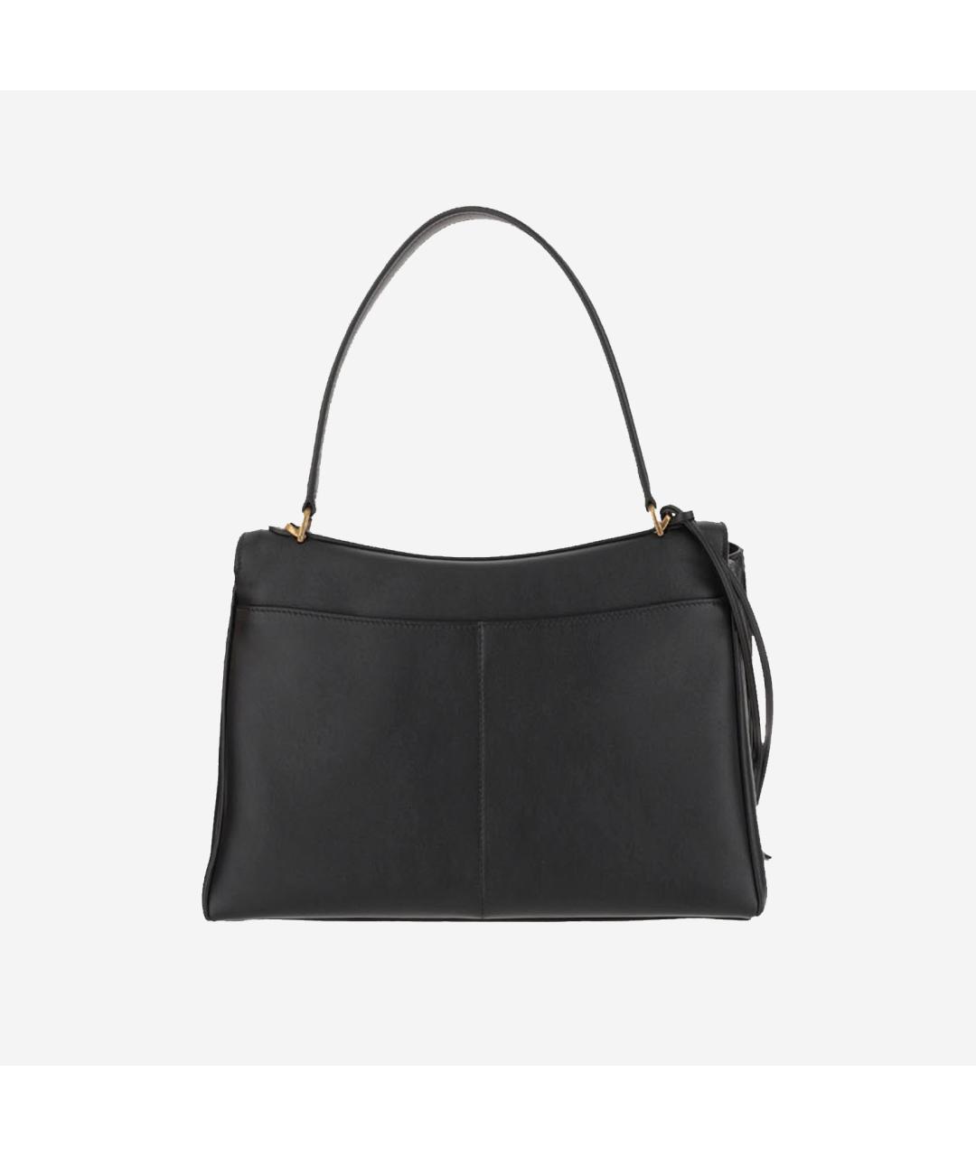 BALENCIAGA Черная кожаная сумка тоут, фото 3