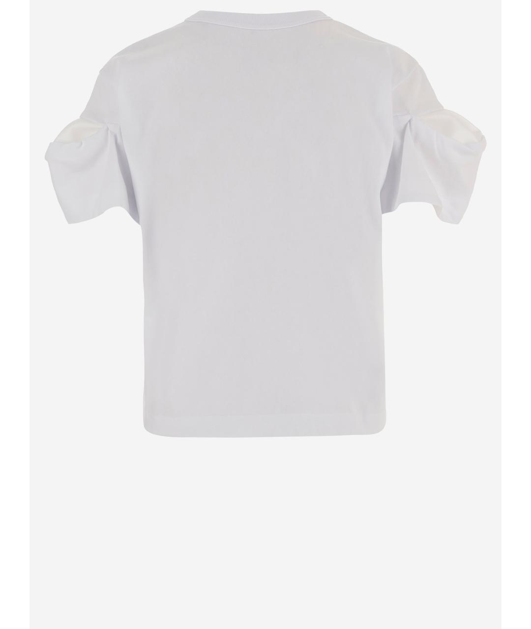 SACAI Белая хлопковая футболка, фото 2