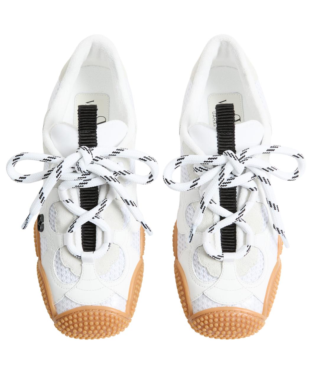 VALENTINO Белые кожаные кроссовки, фото 4