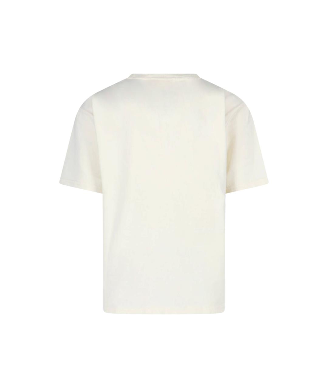RHUDE Белая хлопковая футболка, фото 2