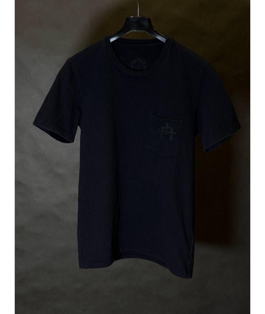 CHROME HEARTS Черная хлопковая футболка, фото 8