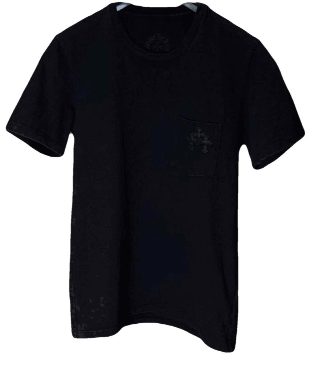 CHROME HEARTS Черная хлопковая футболка, фото 2