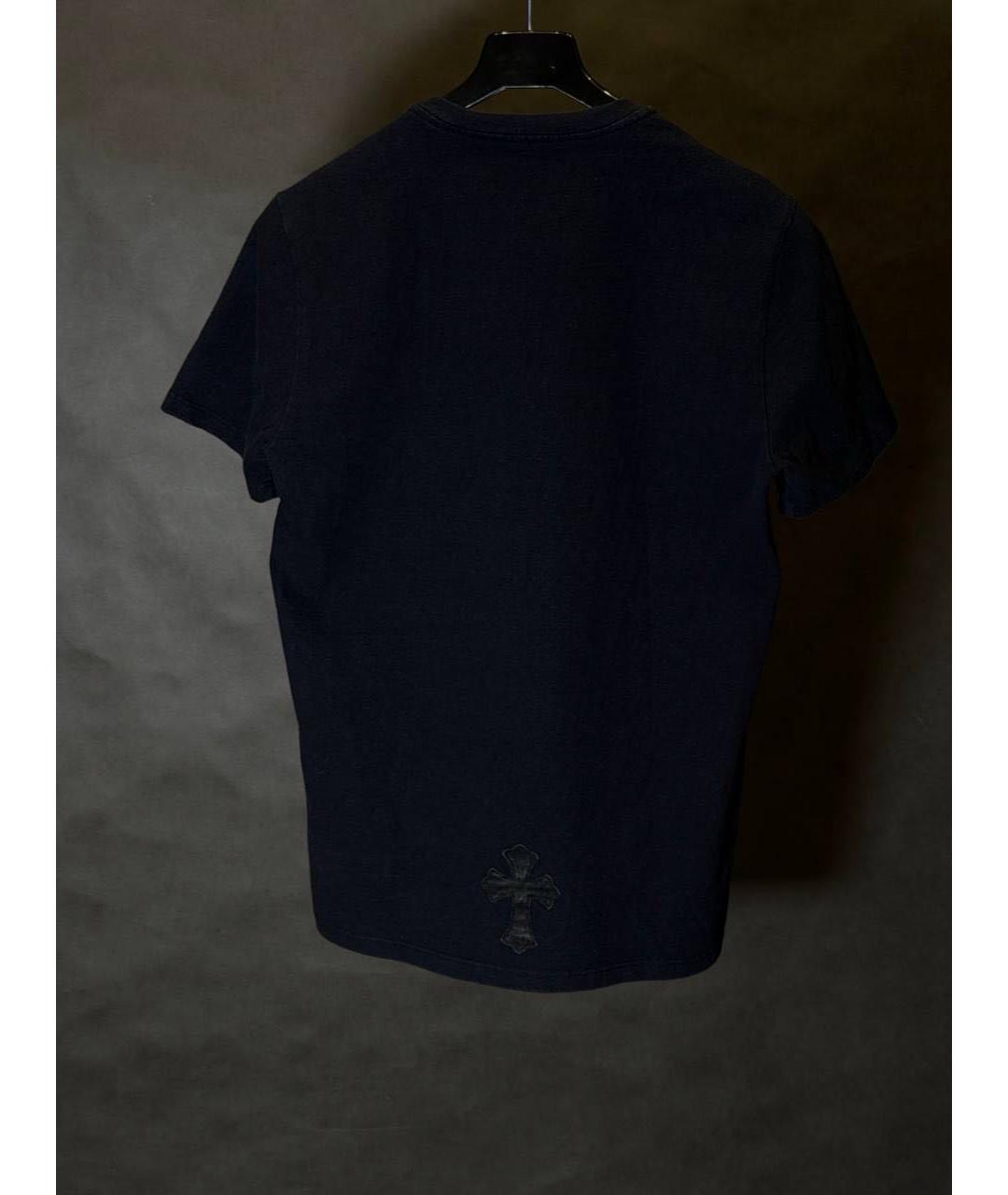 CHROME HEARTS Черная хлопковая футболка, фото 3