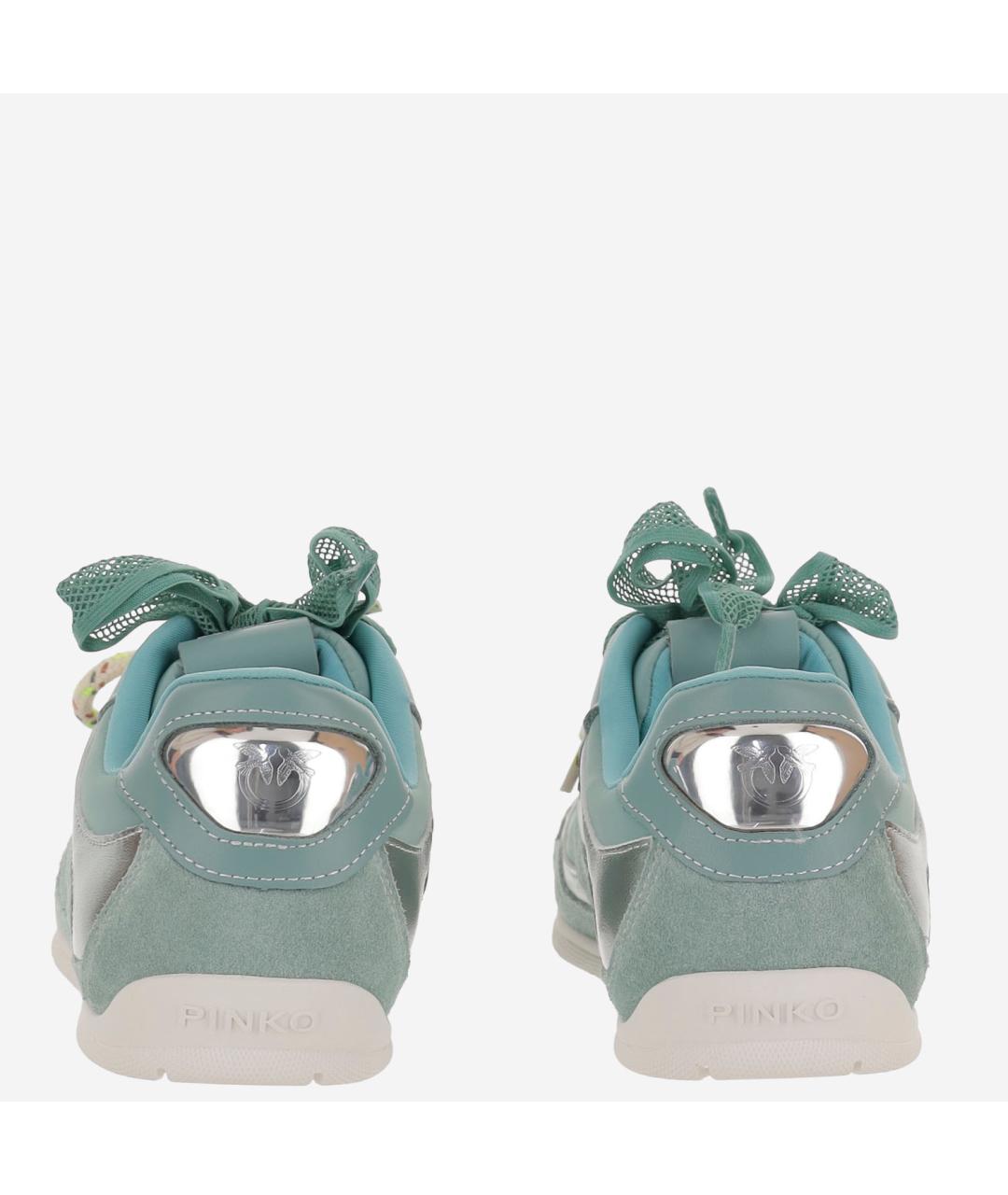 PINKO Зеленые замшевые кроссовки, фото 4