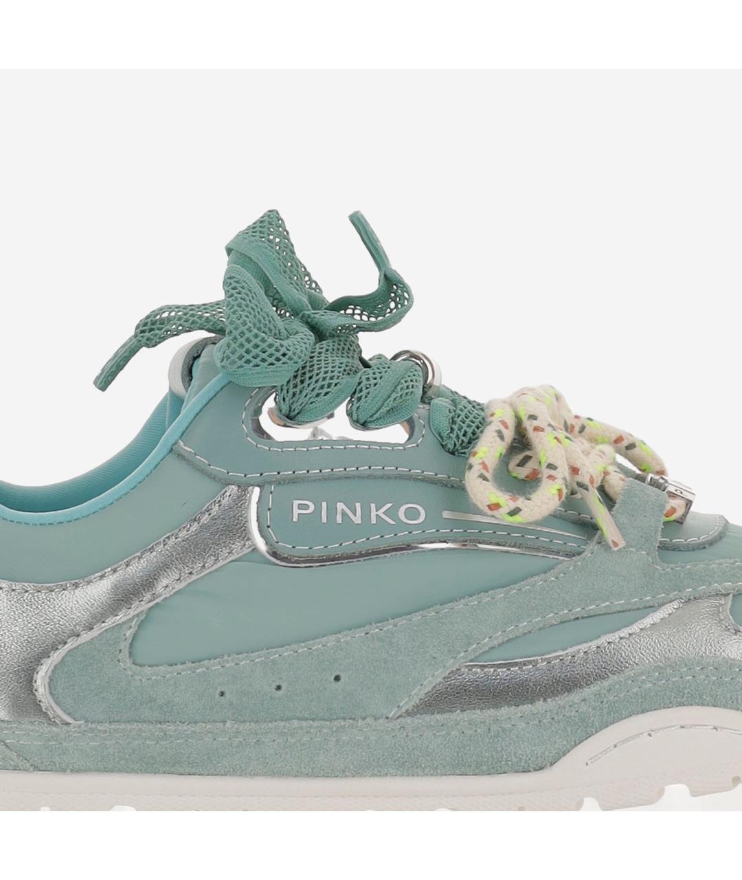 PINKO Зеленые замшевые кроссовки, фото 5