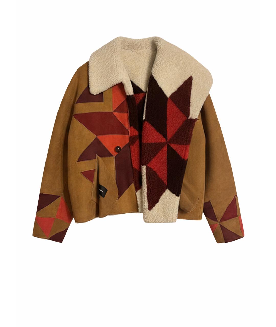 ISABEL MARANT Бежевая меховая дубленка, фото 1