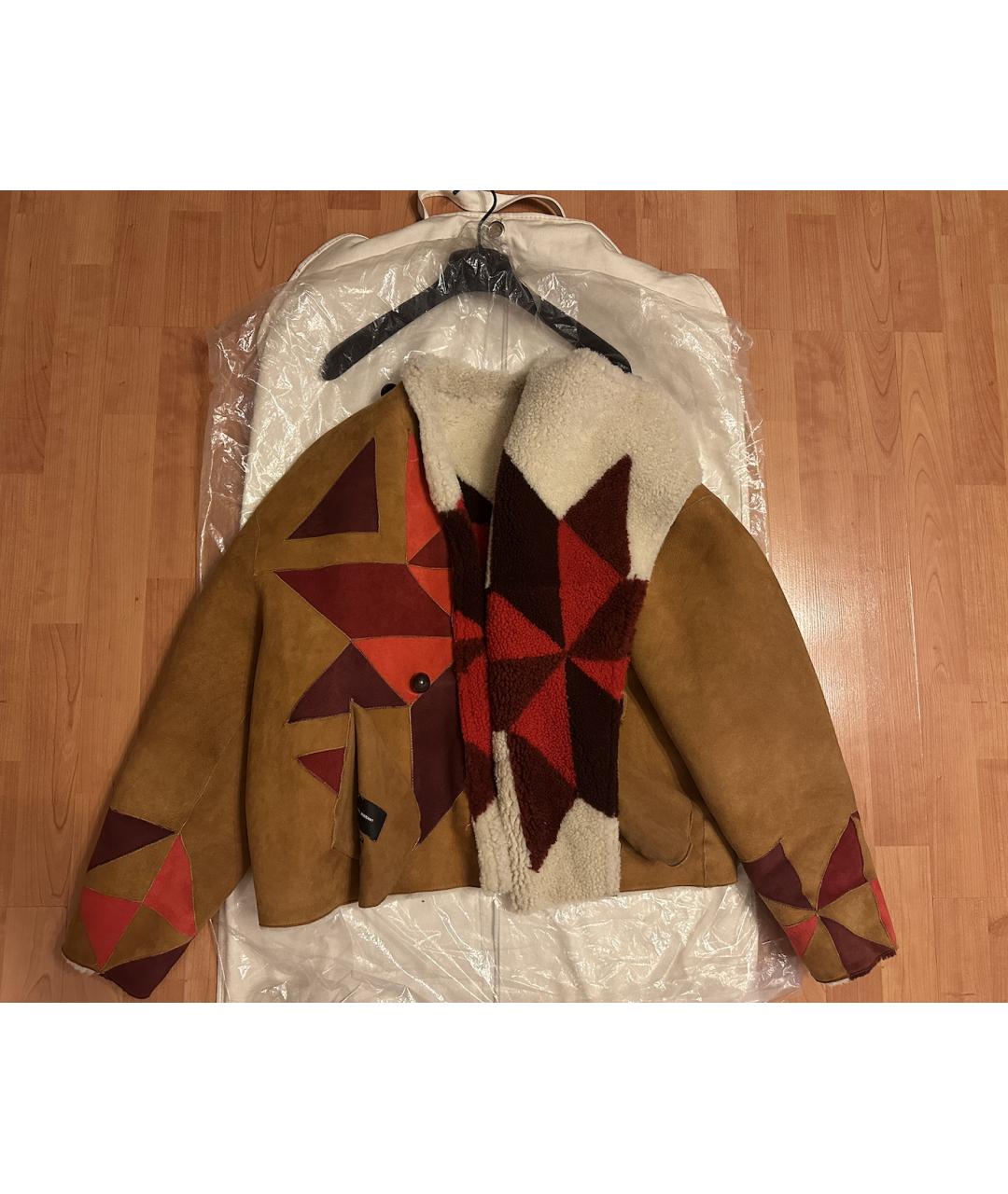 ISABEL MARANT Бежевая меховая дубленка, фото 9