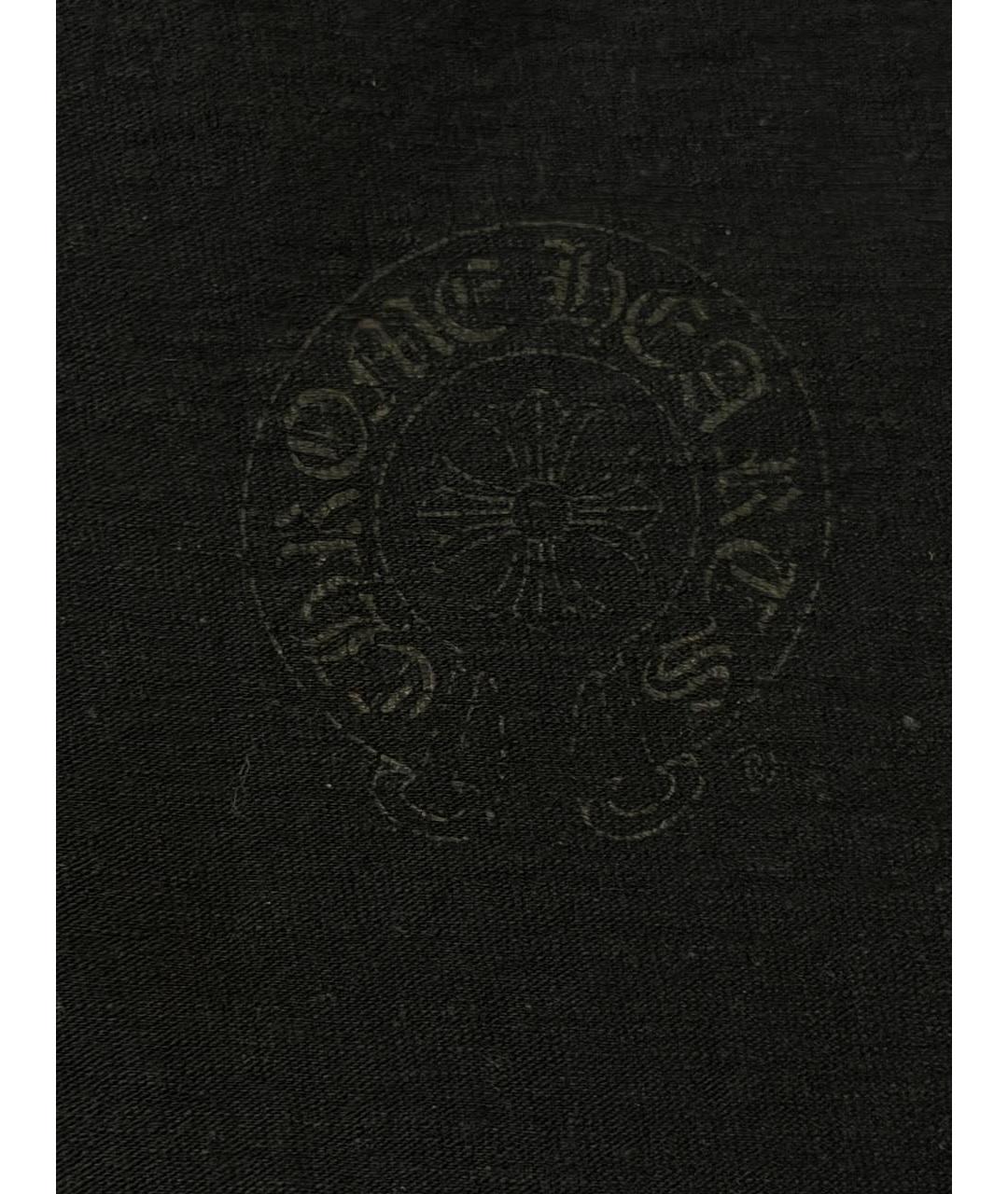 CHROME HEARTS Черная хлопковая футболка, фото 6