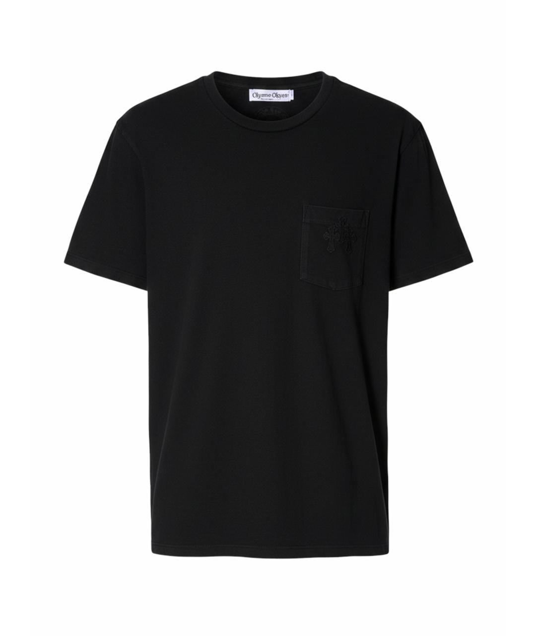 CHROME HEARTS Черная хлопковая футболка, фото 1