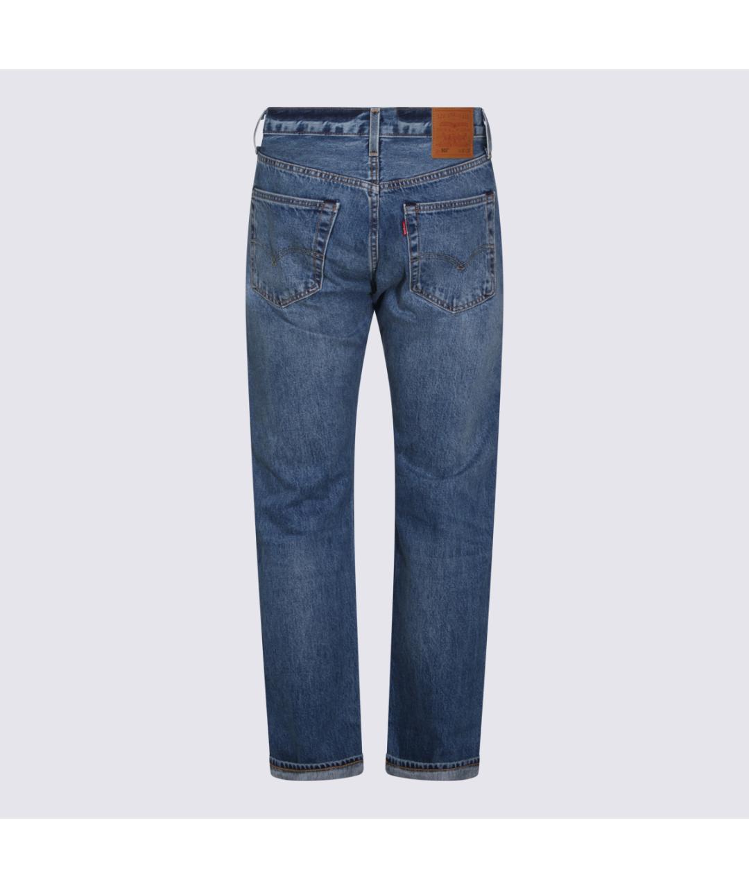 LEVI'S Синие хлопковые прямые джинсы, фото 2