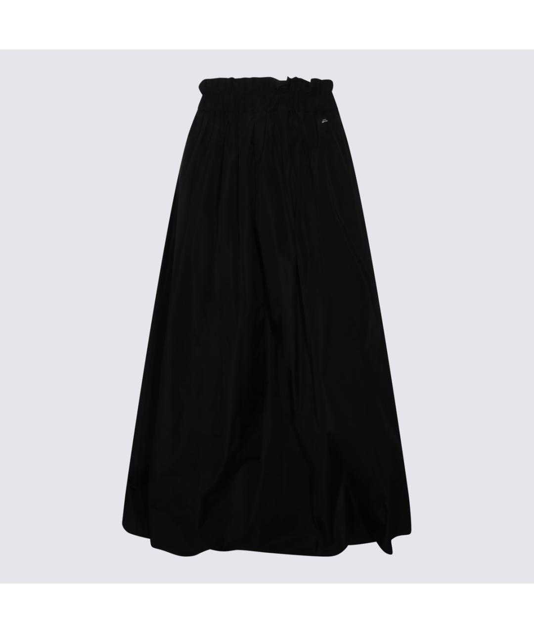 HERNO Черная полиэстеровая юбка миди, фото 4