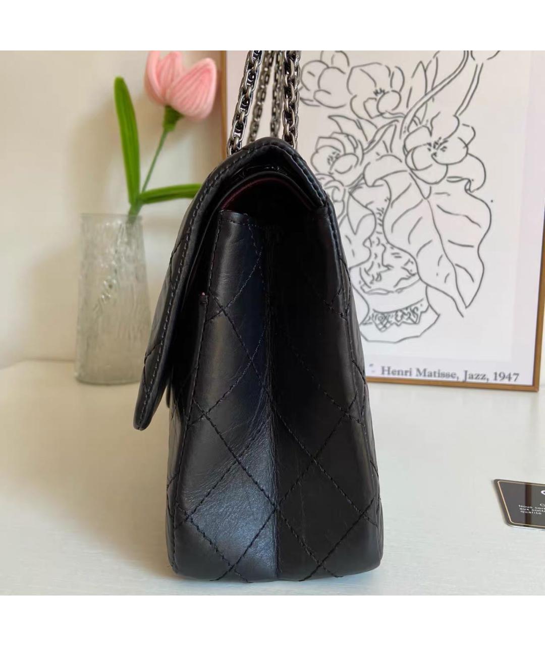 CHANEL Черная кожаная сумка через плечо, фото 5