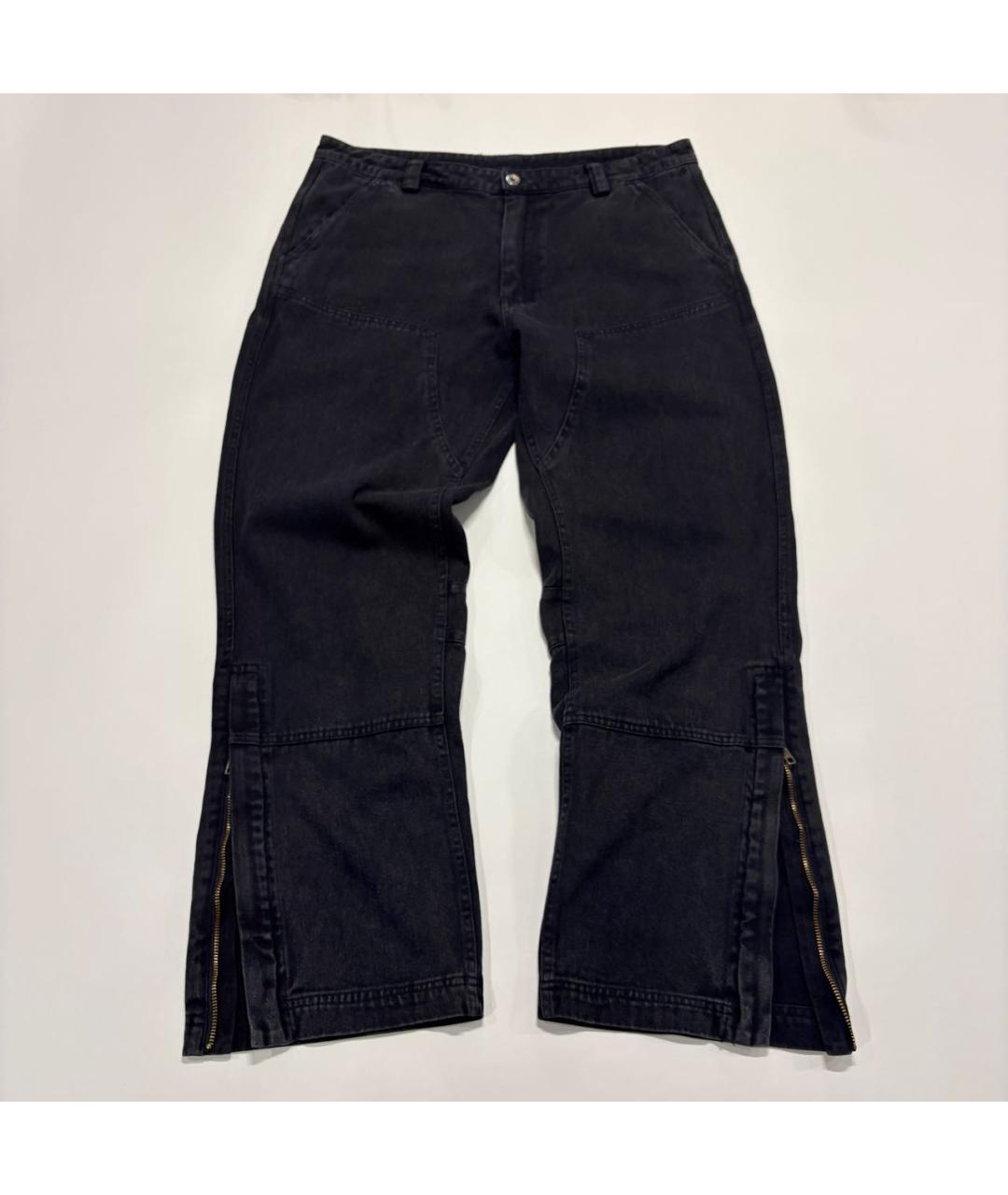 YEEZY Черные хлопковые повседневные брюки, фото 9