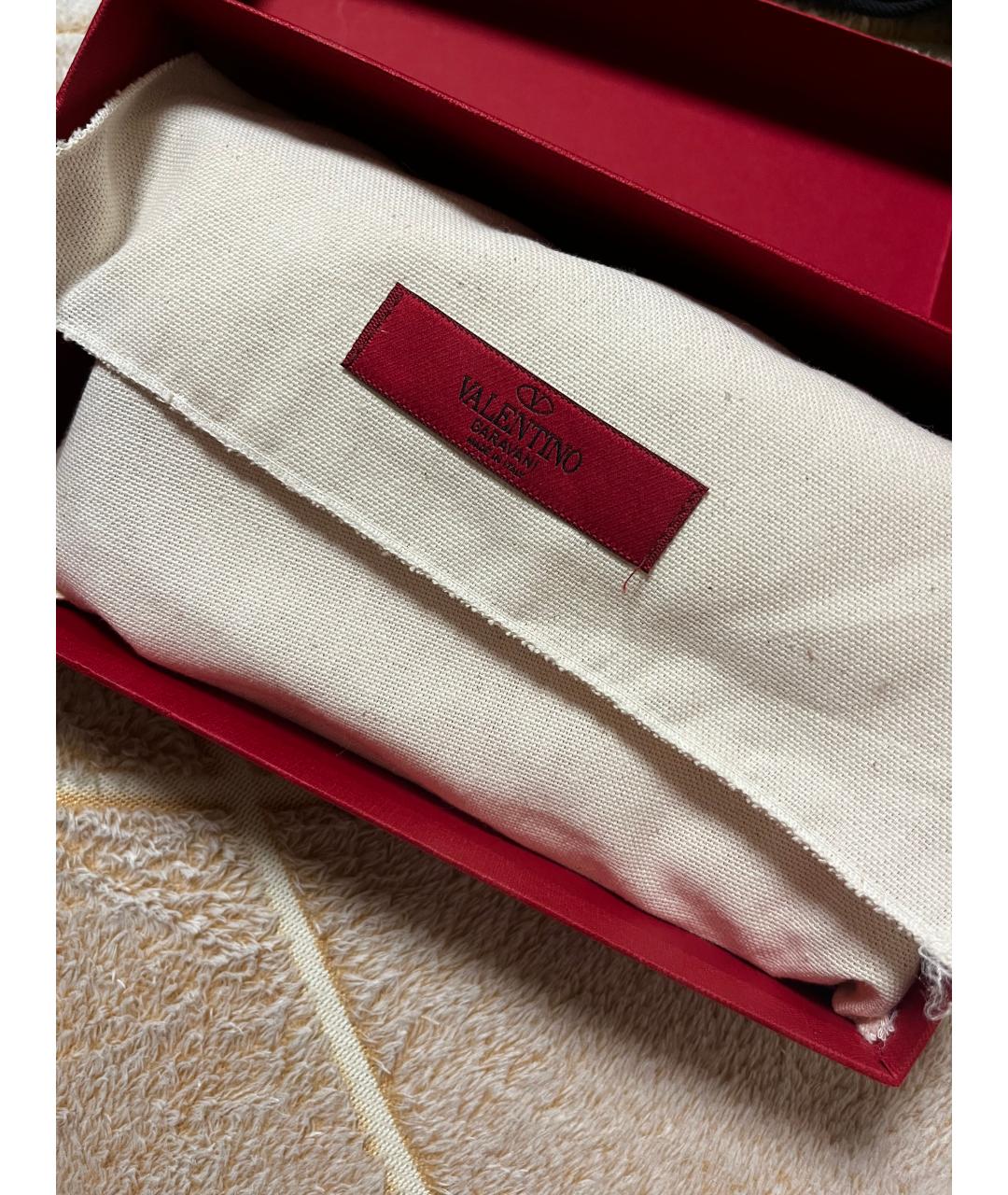 VALENTINO Розовый кожаный кошелек, фото 2