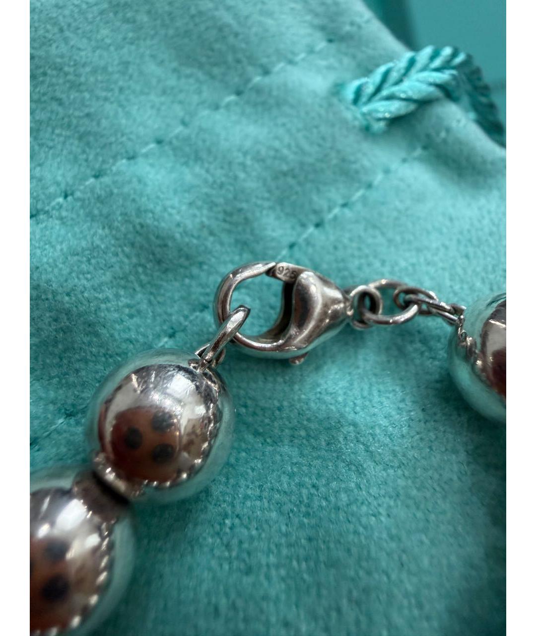 TIFFANY&CO Бирюзовый серебряный браслет, фото 5