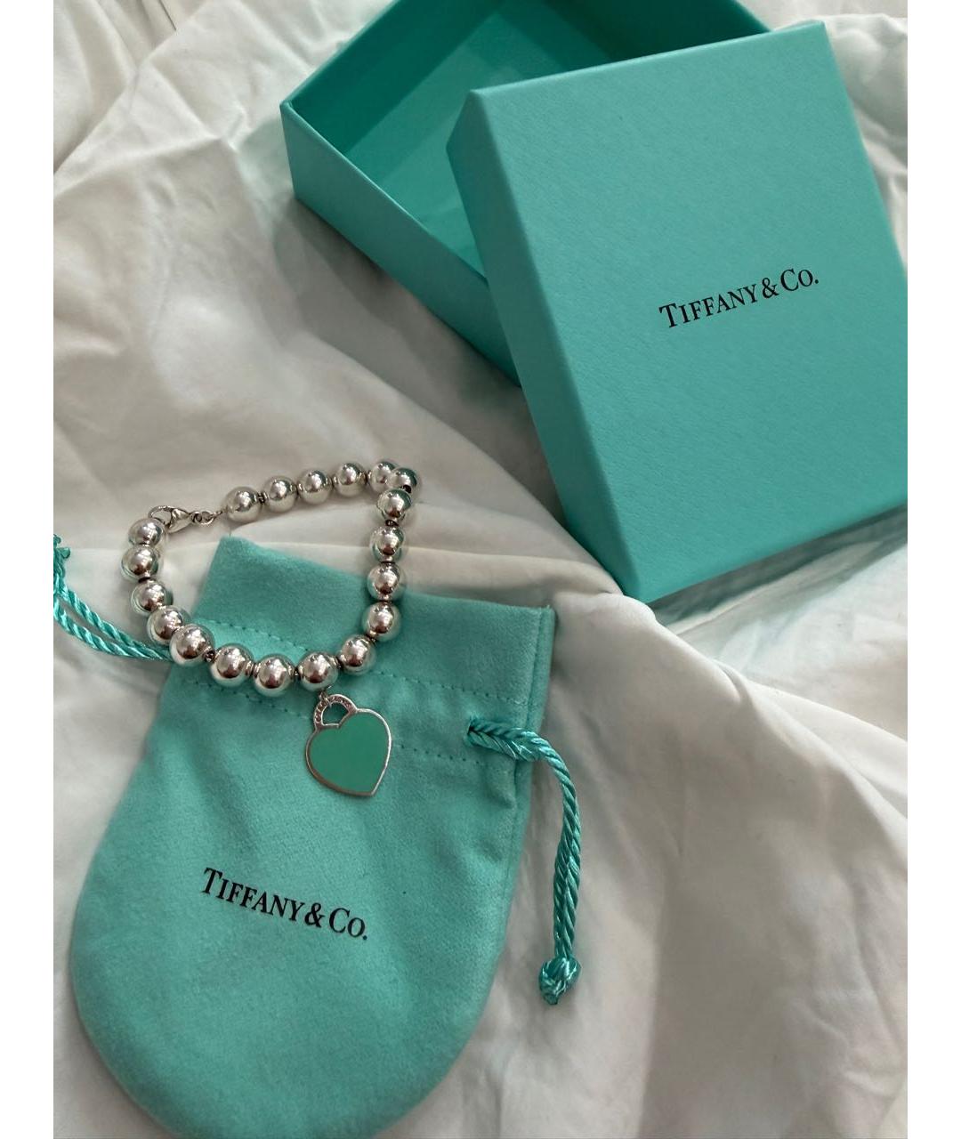 TIFFANY&CO Бирюзовый серебряный браслет, фото 3