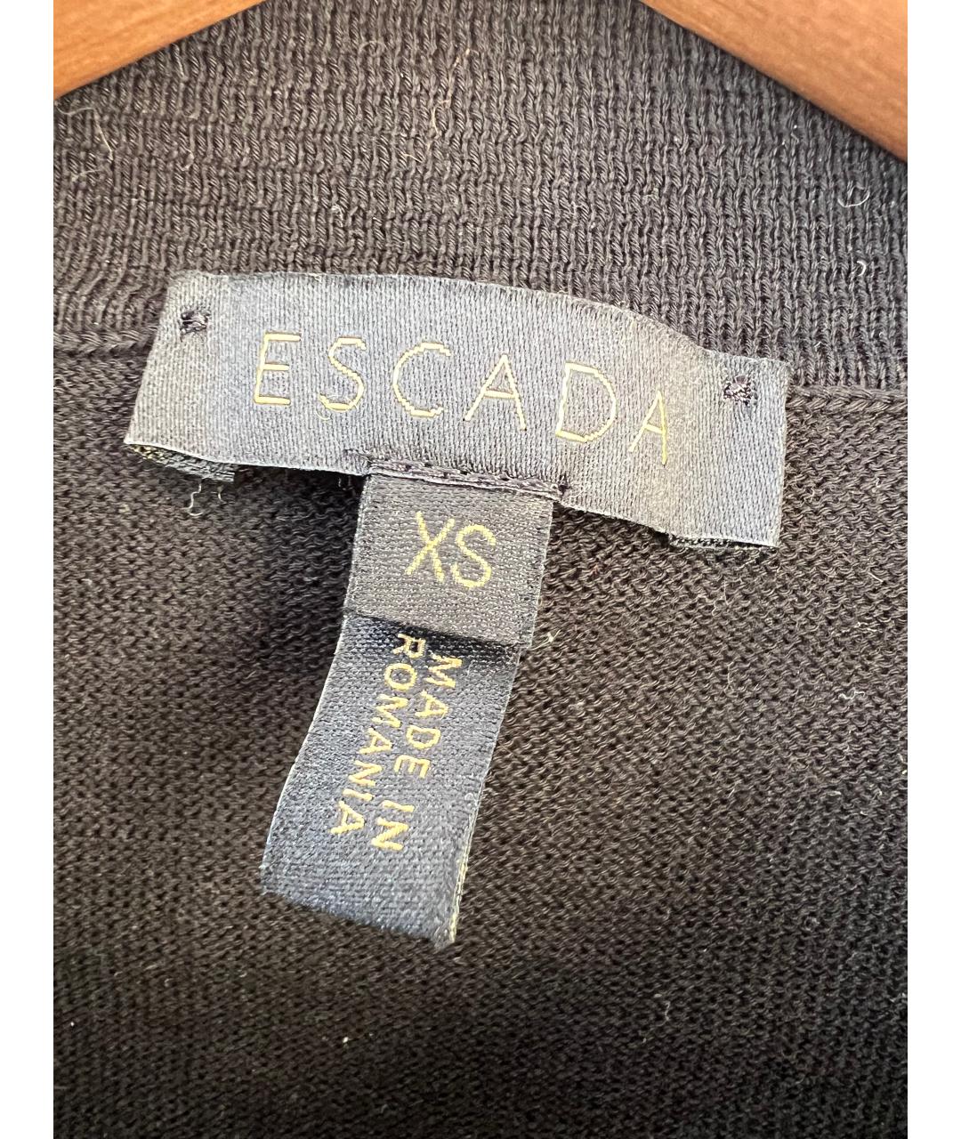 ESCADA Черный шерстяной джемпер / свитер, фото 3