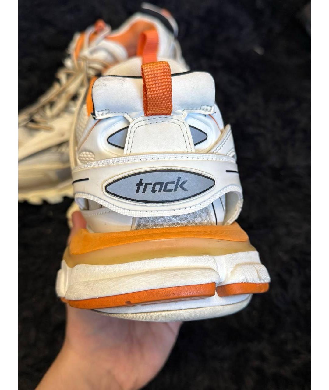 BALENCIAGA Оранжевое текстильные низкие кроссовки / кеды, фото 2