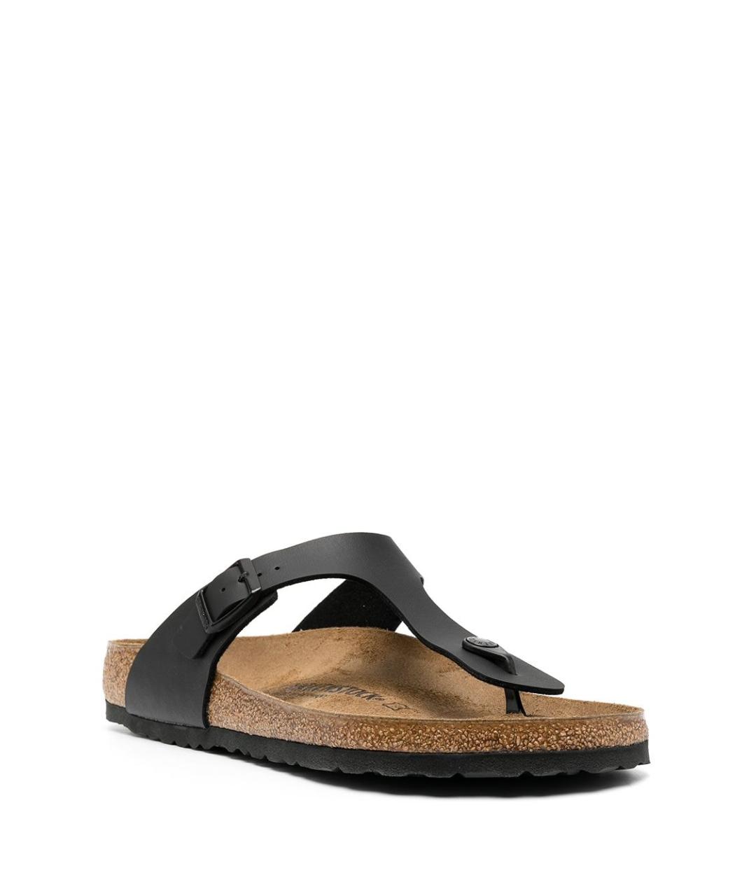 BIRKENSTOCK Черные кожаные сандалии, фото 2