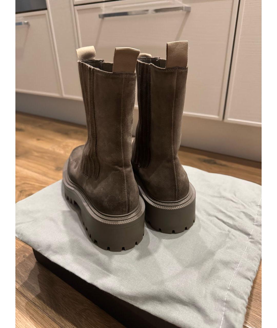 VIC MATIE Коричневые замшевые ботинки, фото 5
