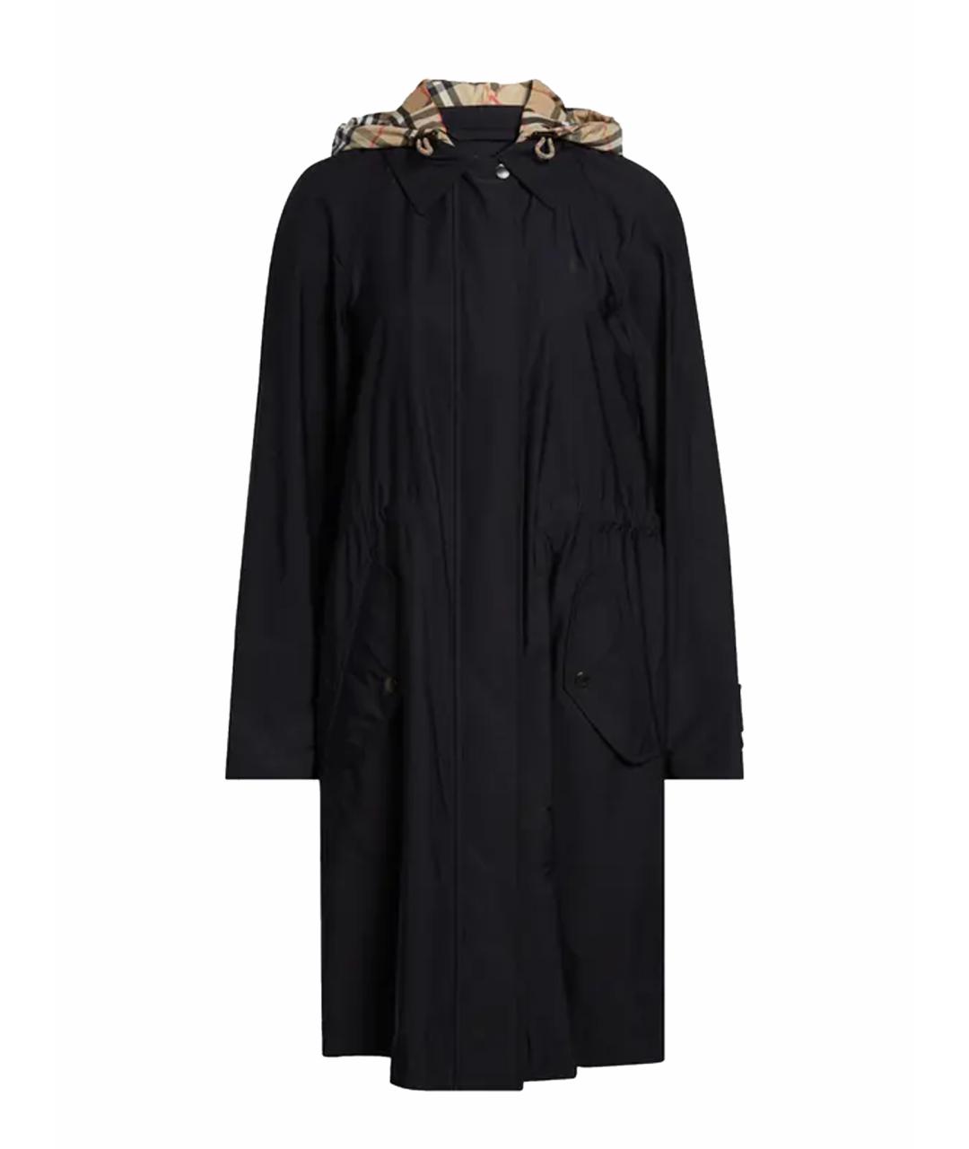 BURBERRY Черная полиамидовая парка, фото 1
