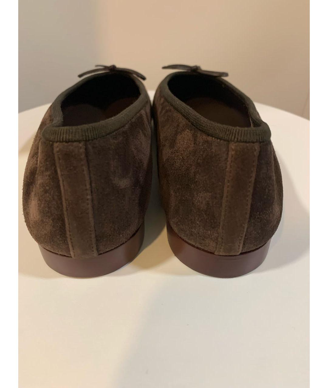 CHANEL Бордовые замшевые балетки, фото 4