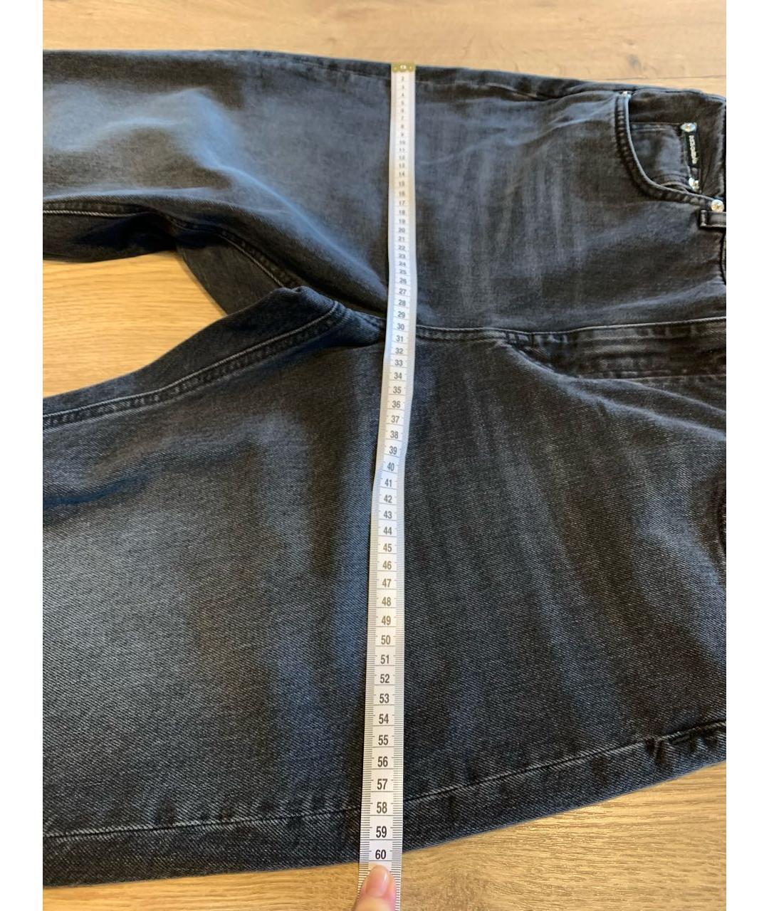 DOLCE&GABBANA Серые хлопковые джинсы слим, фото 8