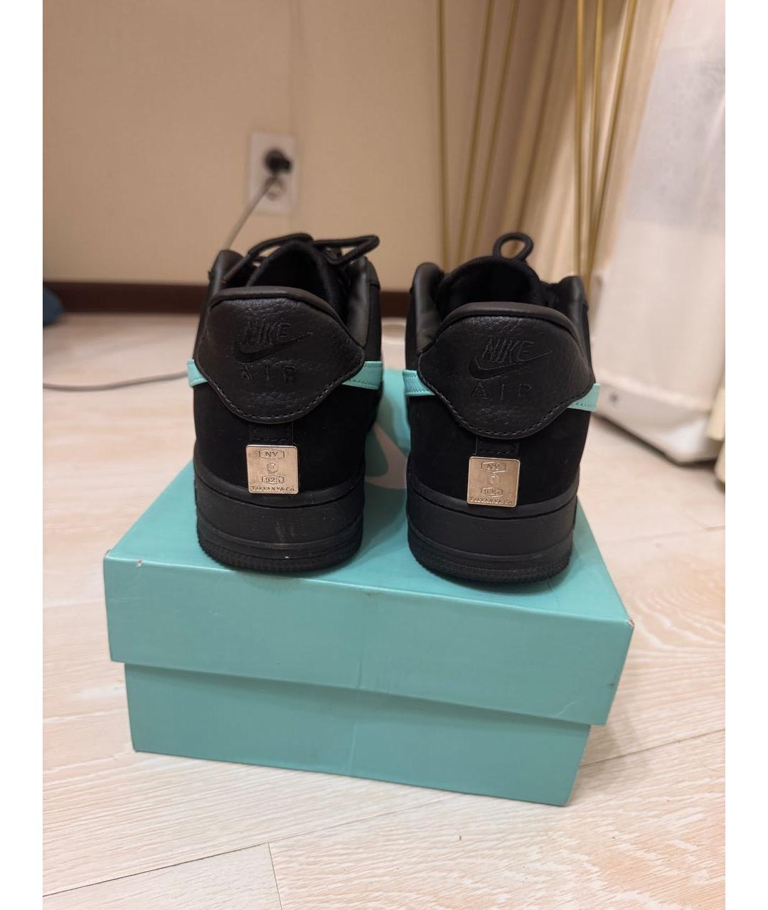 NIKE Черные замшевые низкие кроссовки / кеды, фото 4