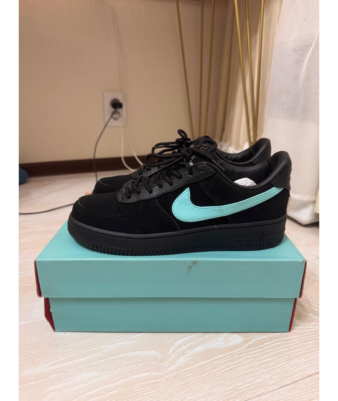 NIKE Черные замшевые низкие кроссовки / кеды, фото 9