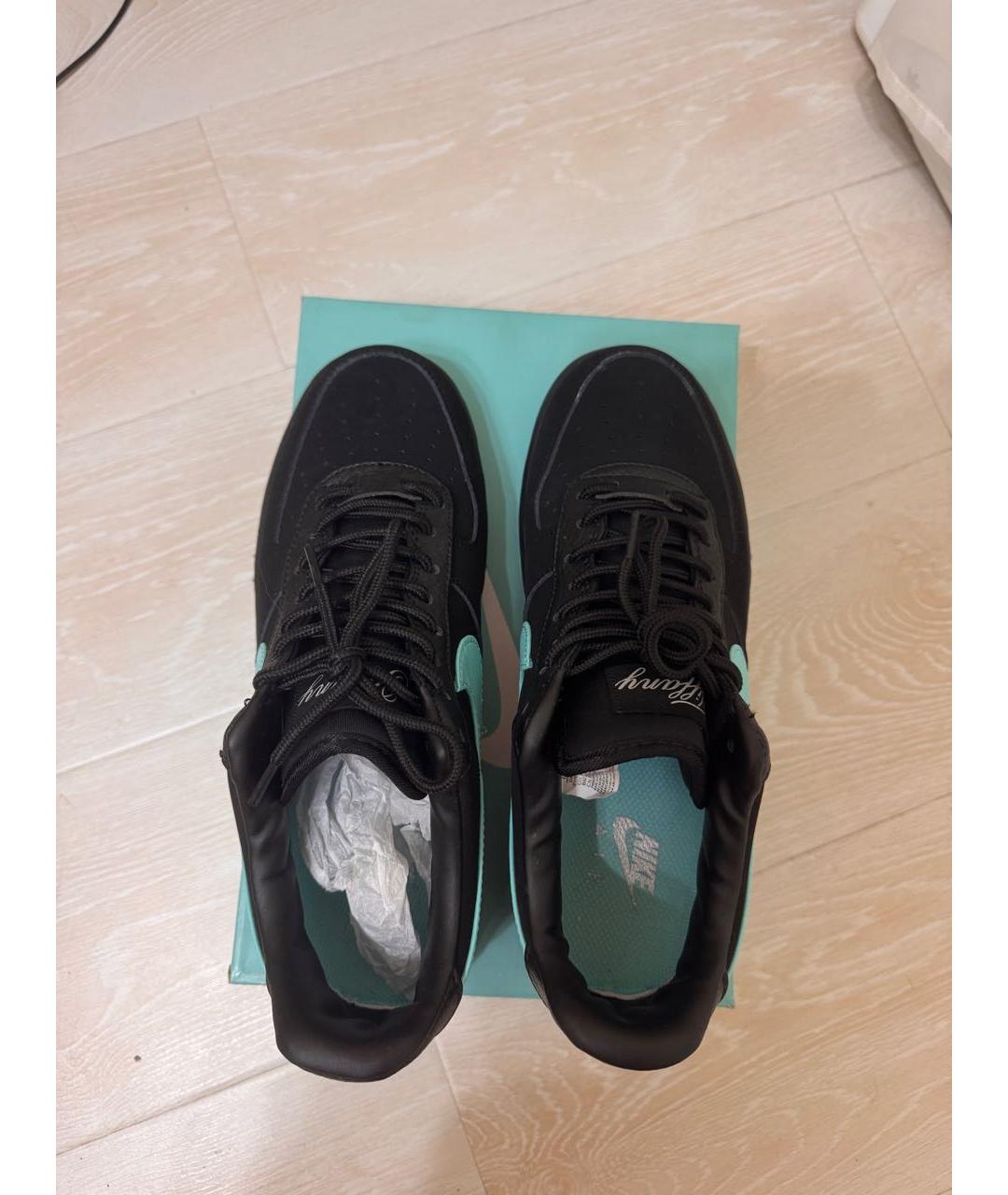 NIKE Черные замшевые низкие кроссовки / кеды, фото 3