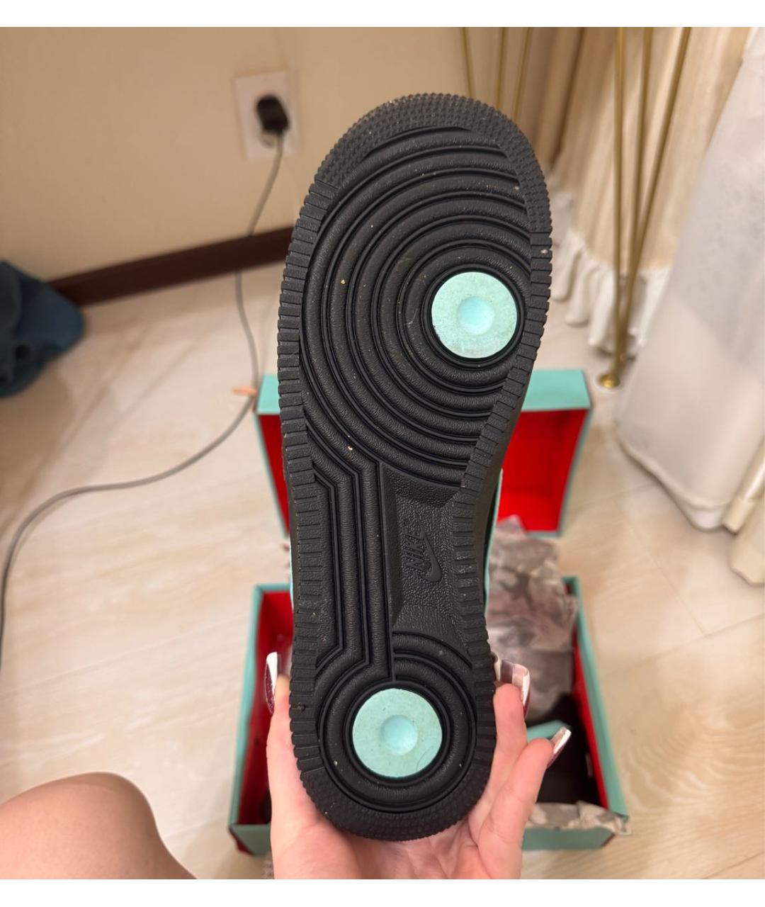 NIKE Черные замшевые низкие кроссовки / кеды, фото 6