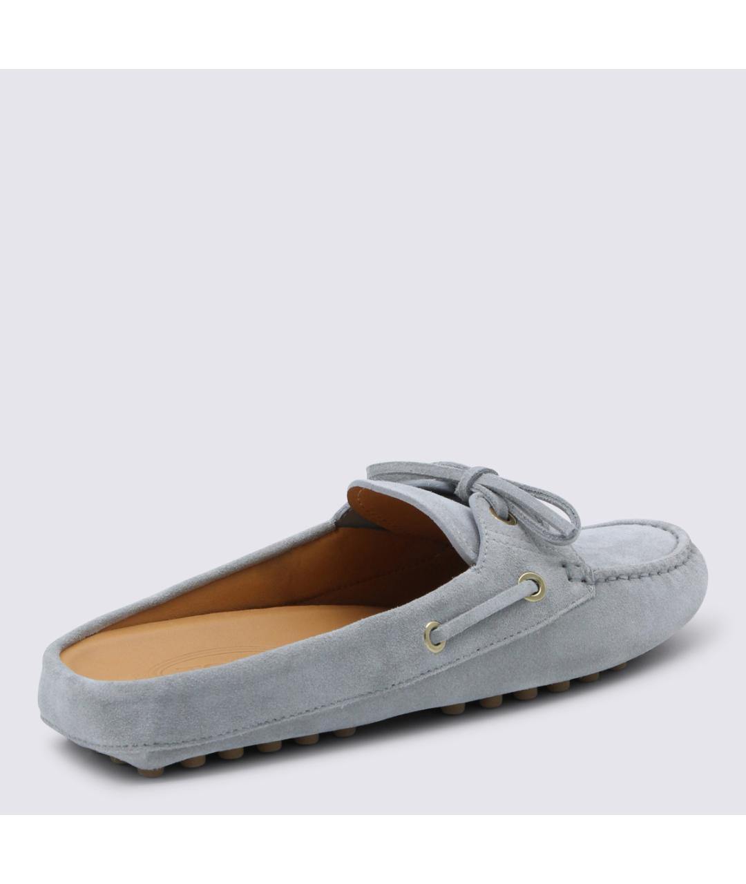 TOD'S Серые замшевые лоферы, фото 3