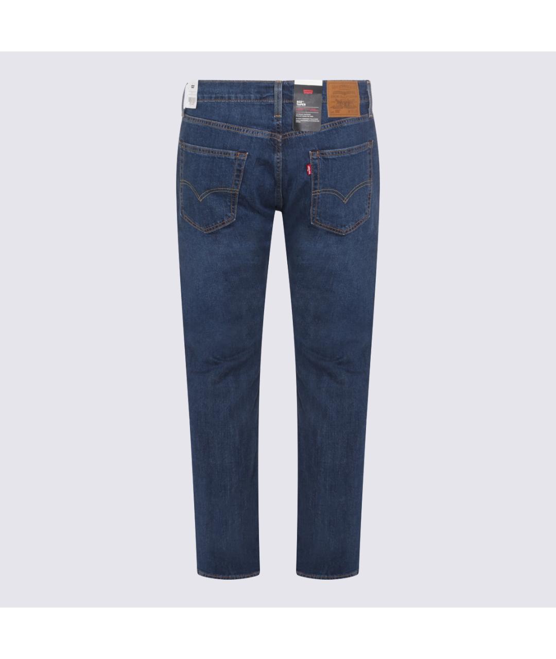 LEVI'S Синие хлопковые прямые джинсы, фото 2