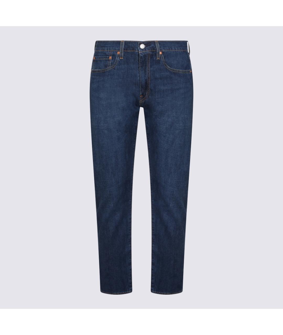 LEVI'S Синие хлопковые прямые джинсы, фото 5