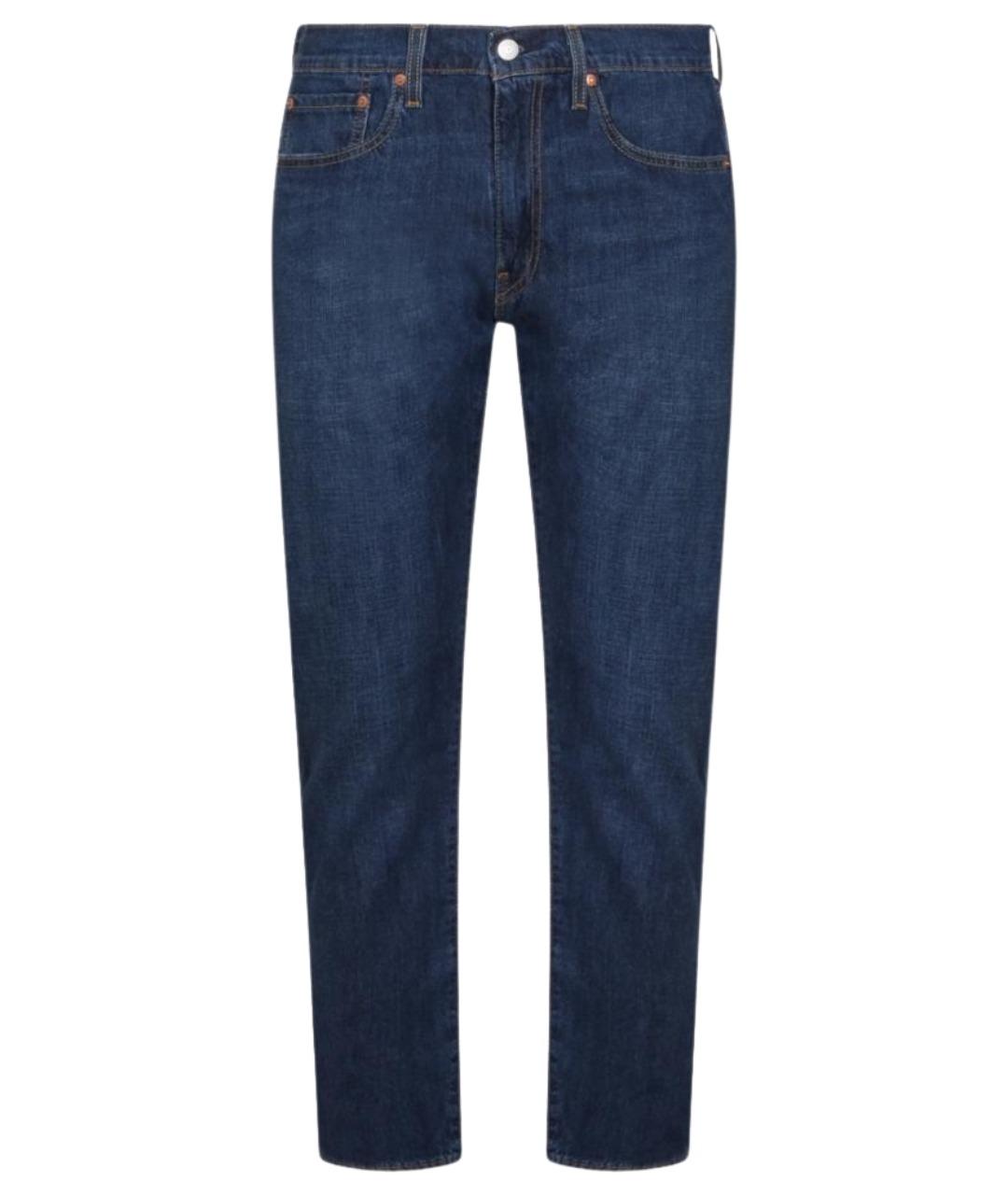 LEVI'S Синие хлопковые прямые джинсы, фото 1