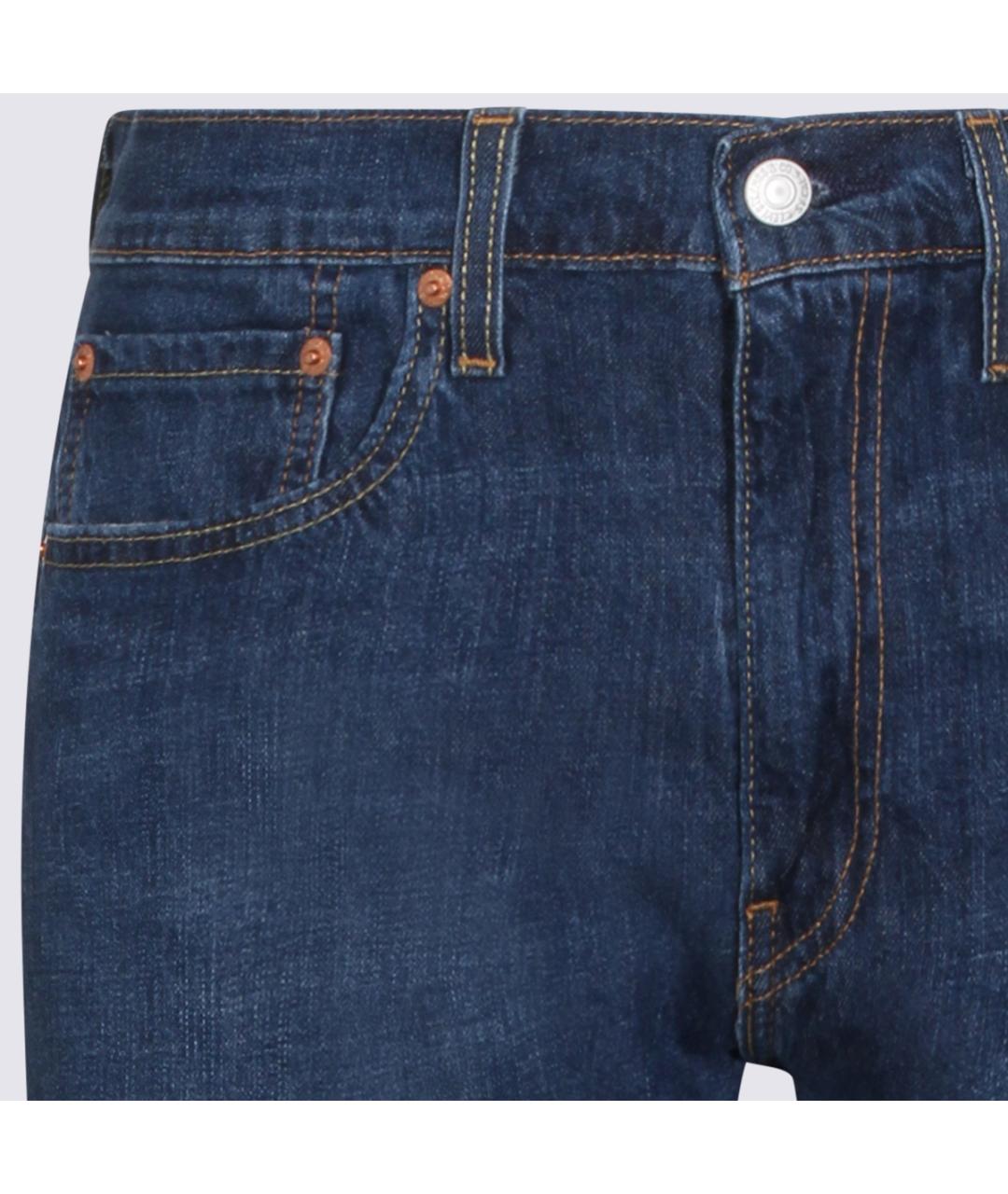 LEVI'S Синие хлопковые прямые джинсы, фото 4