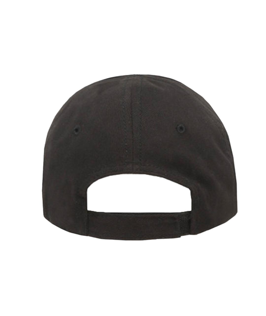 BALENCIAGA Черная хлопковая кепка, фото 3