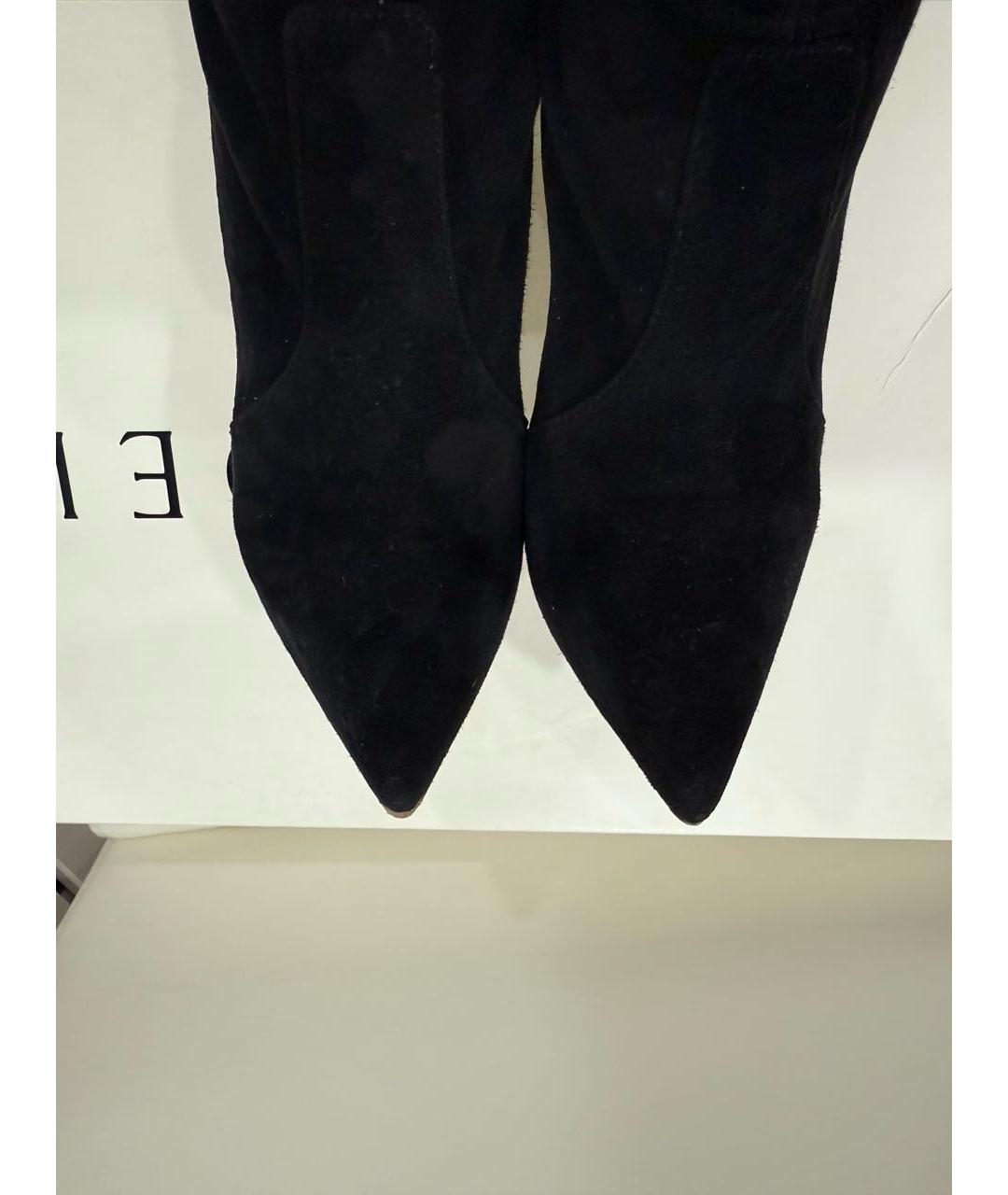 CASADEI Черные замшевые ботфорты, фото 3