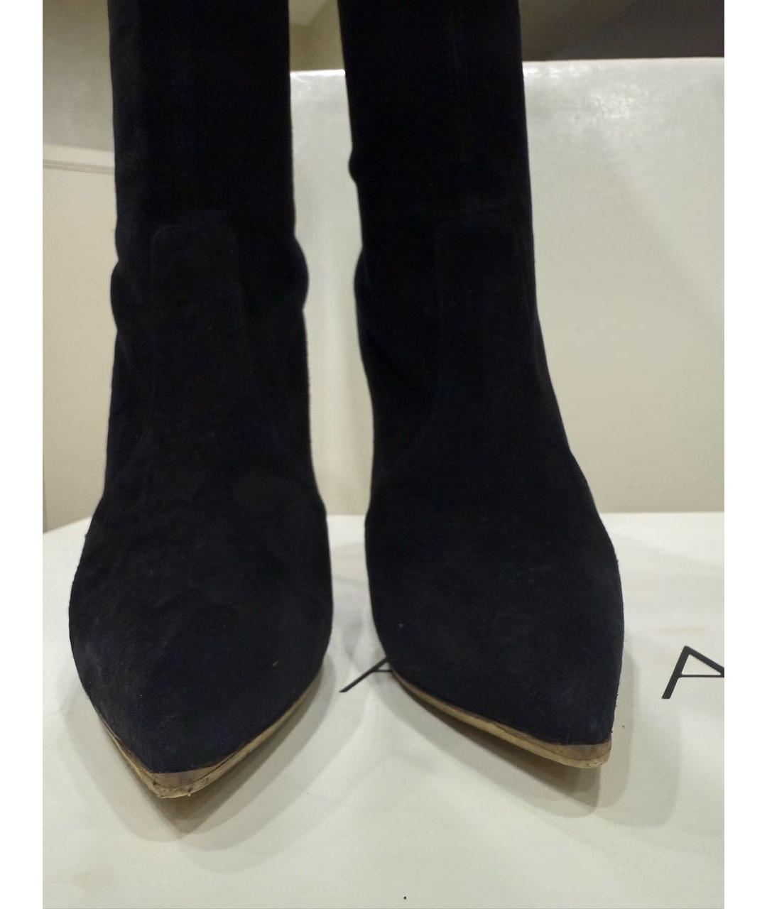 CASADEI Черные замшевые ботфорты, фото 2