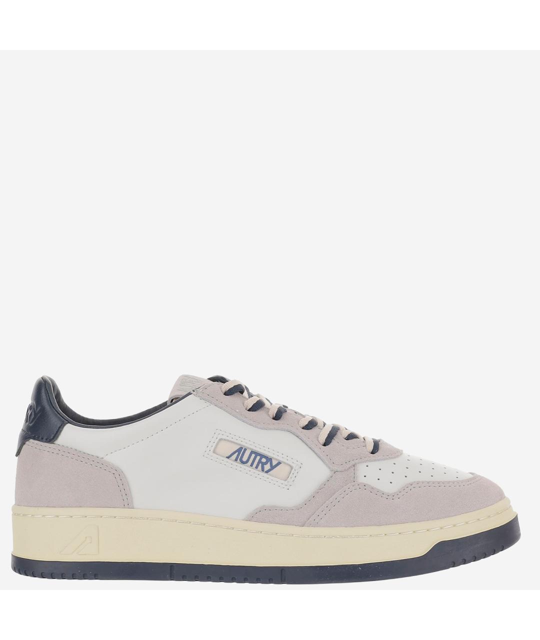 AUTRY Синие кожаные низкие кроссовки / кеды, фото 6