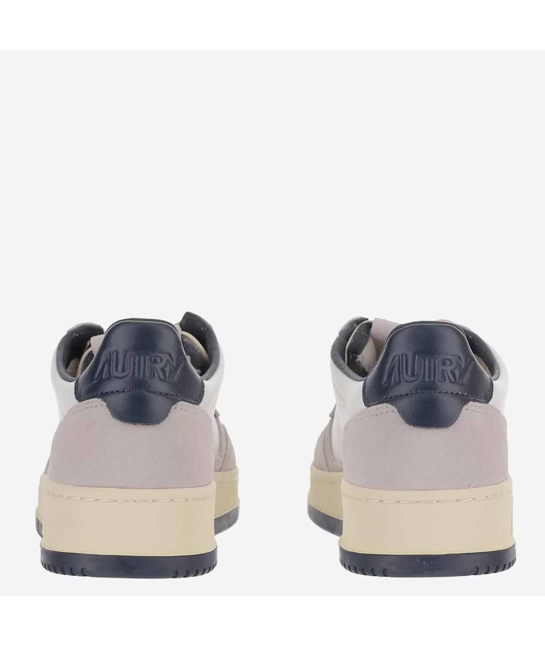 AUTRY Синие кожаные низкие кроссовки / кеды, фото 3